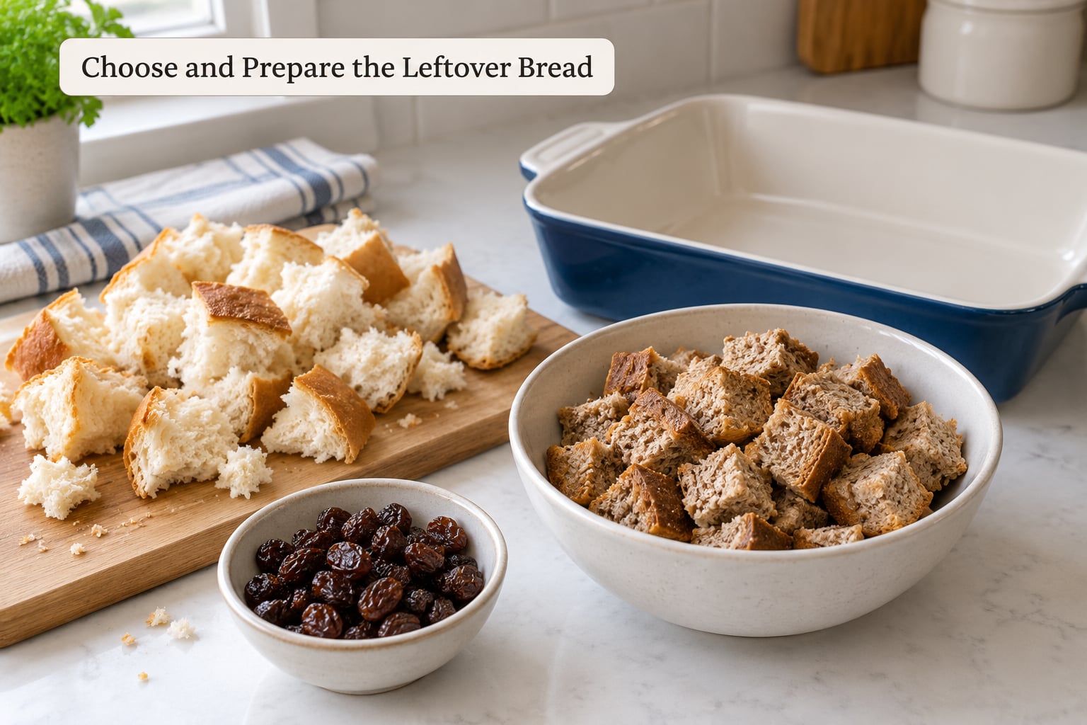 Choose and Prepare the Leftover Bread