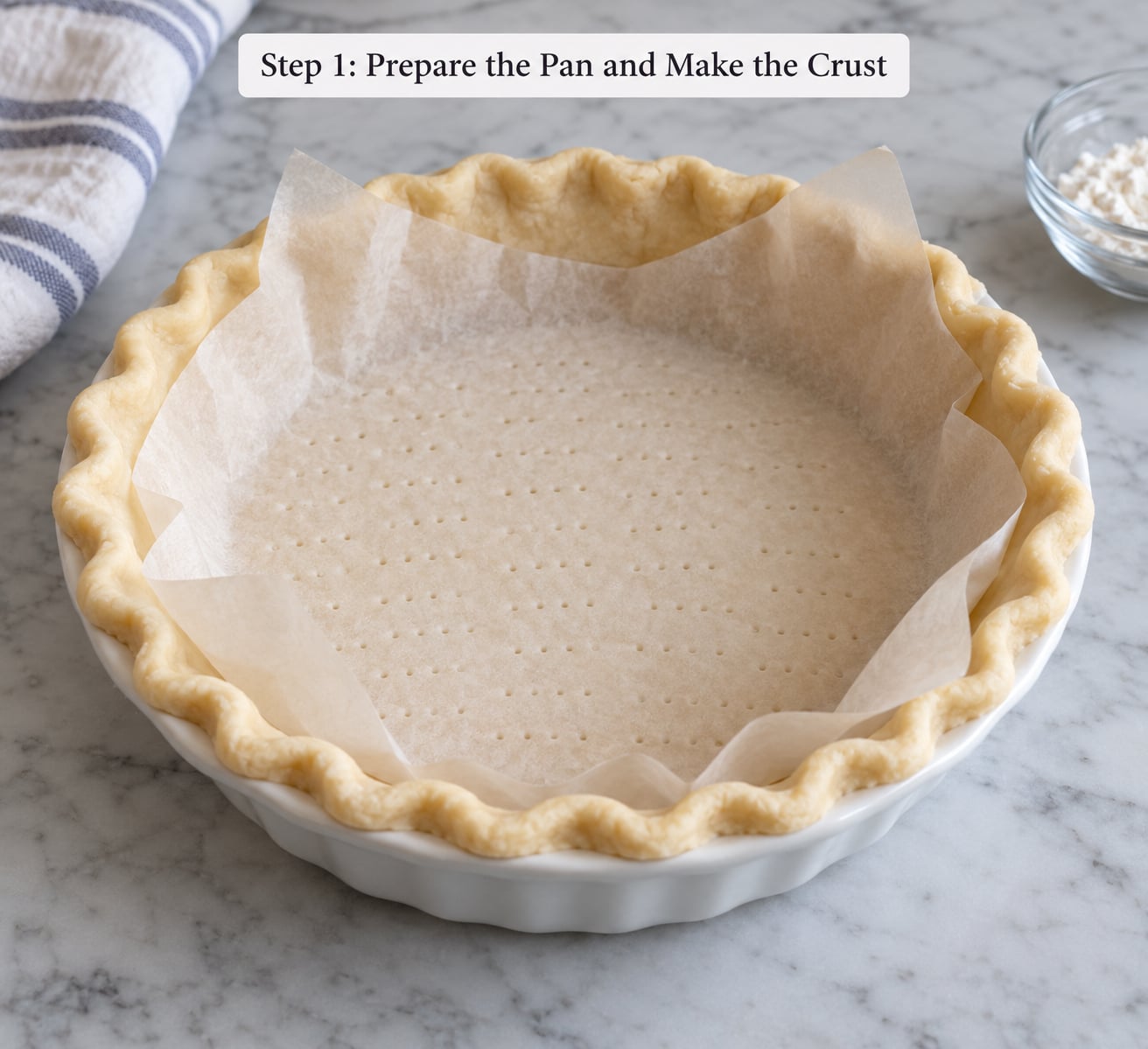 Step 1: Prepare the Pan and Make the Crust