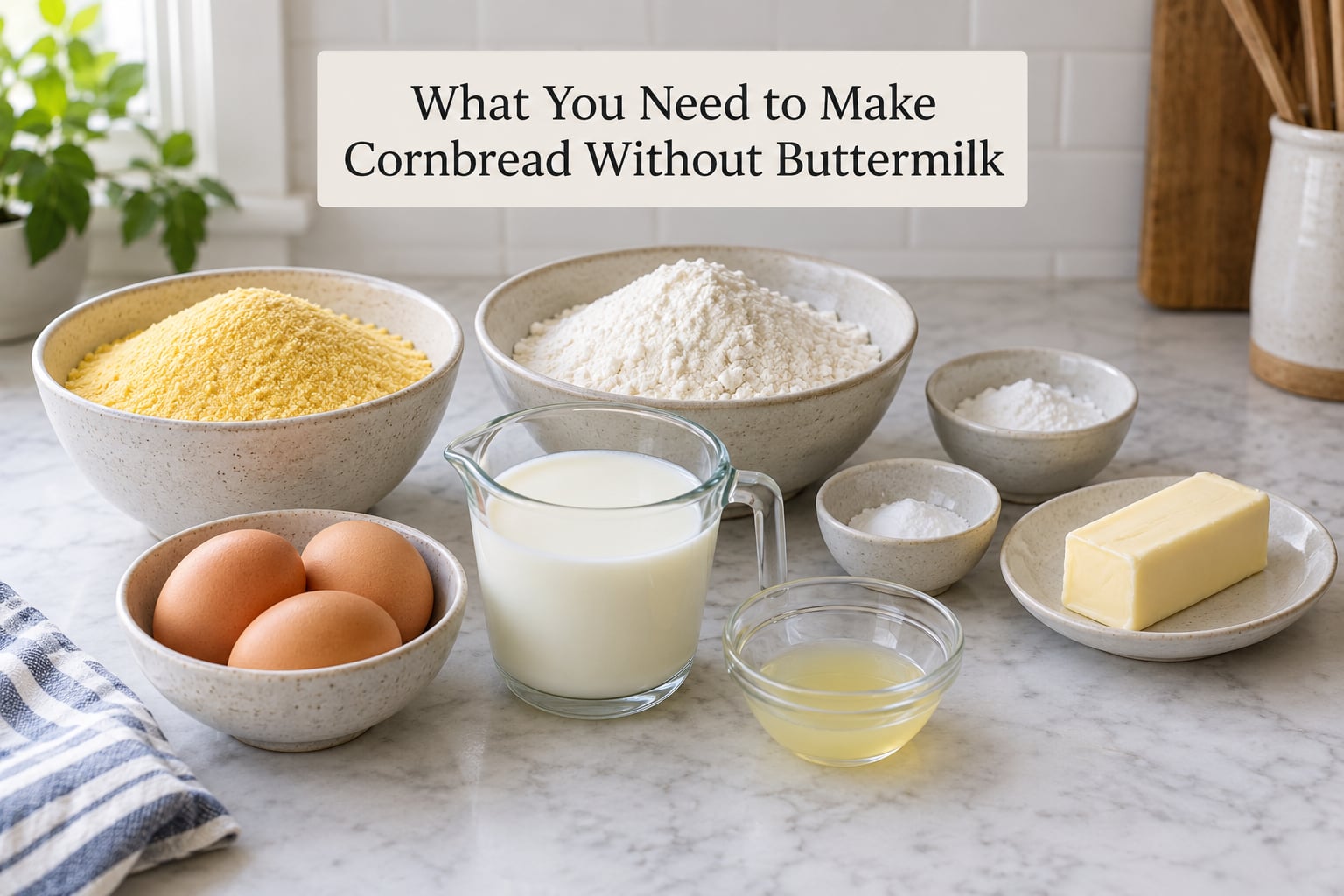 What You Need to Make Cornbread Without Buttermilk