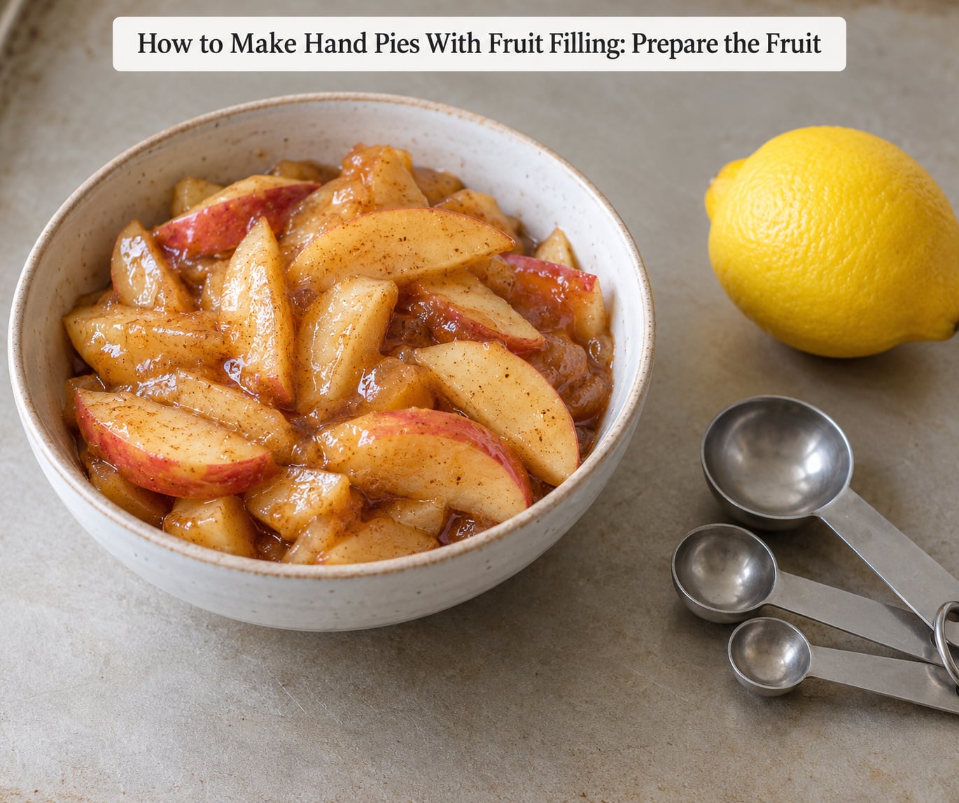 How to Make Hand Pies With Fruit Filling: Prepare the Fruit