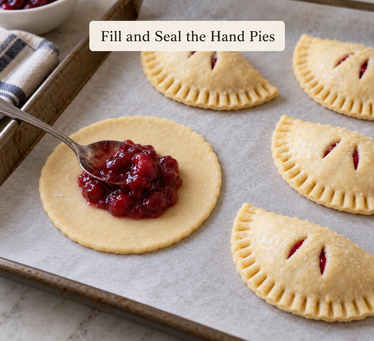 Fill and Seal the Hand Pies