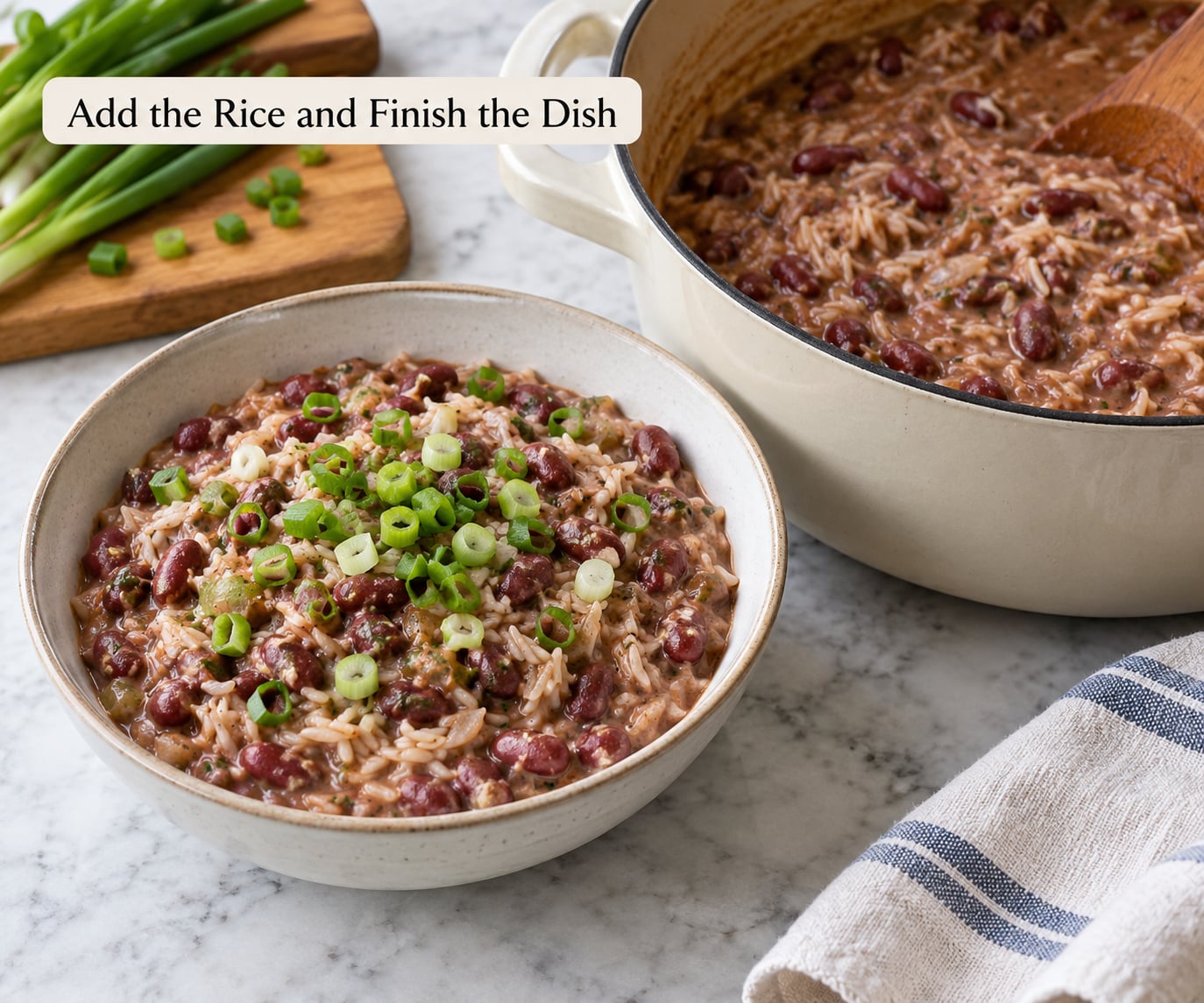 Add the Rice and Finish the Dish