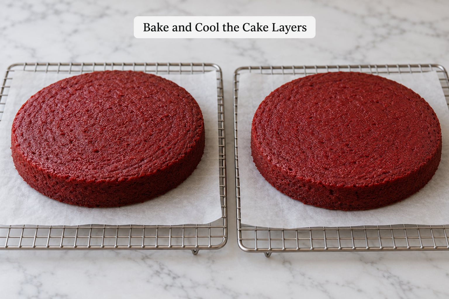 Bake and Cool the Cake Layers