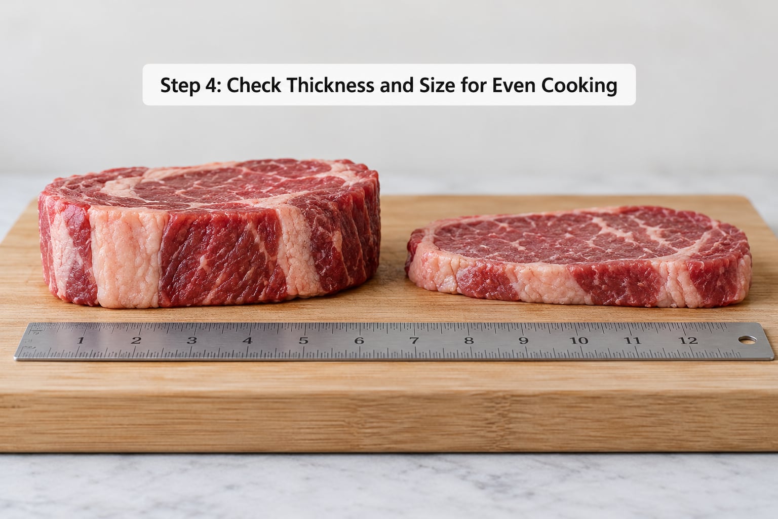 Step 4: Check Thickness and Size for Even Cooking