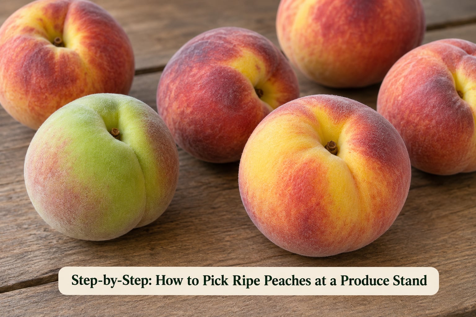 Step-by-Step: How to Pick Ripe Peaches at a Produce Stand