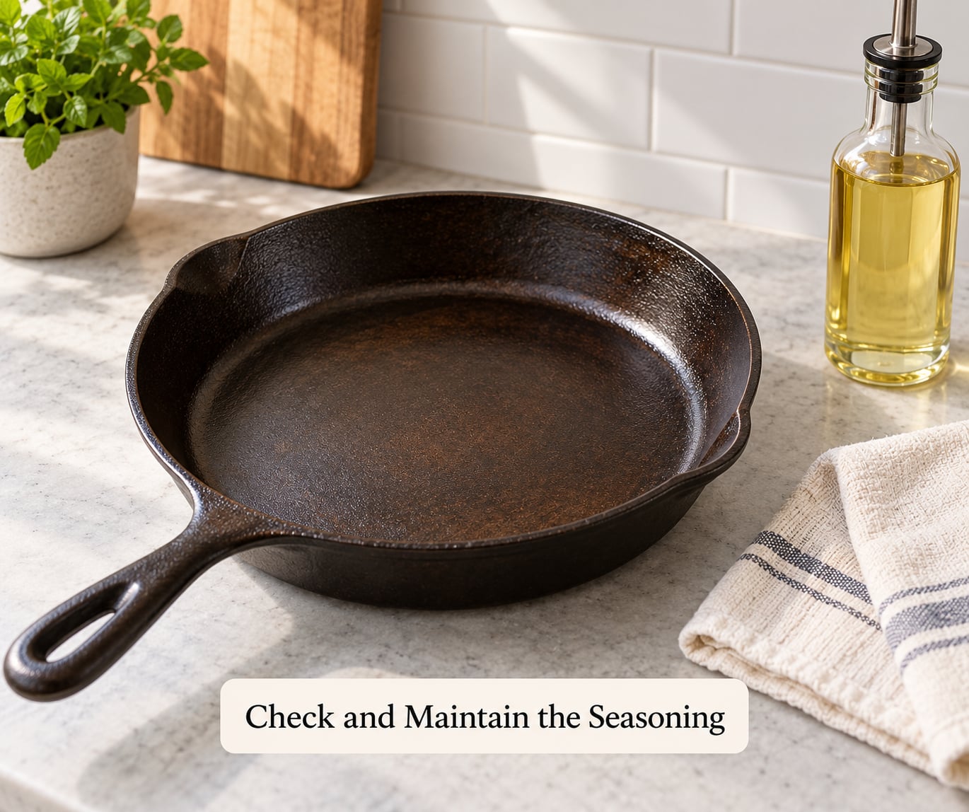 Check and Maintain the Seasoning