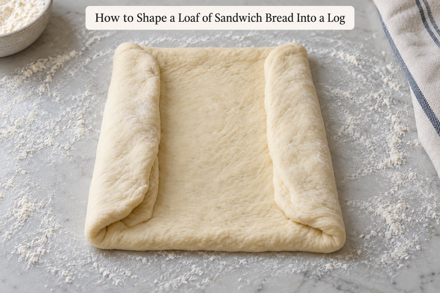 How to Shape a Loaf of Sandwich Bread Into a Log