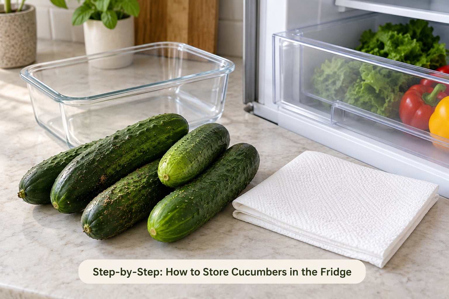Step-by-Step: How to Store Cucumbers in the Fridge