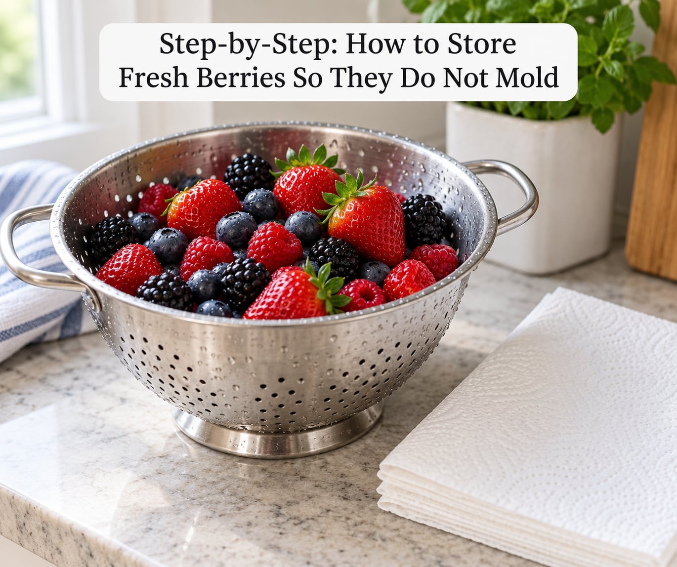 Step-by-Step: How to Store Fresh Berries So They Do Not Mold