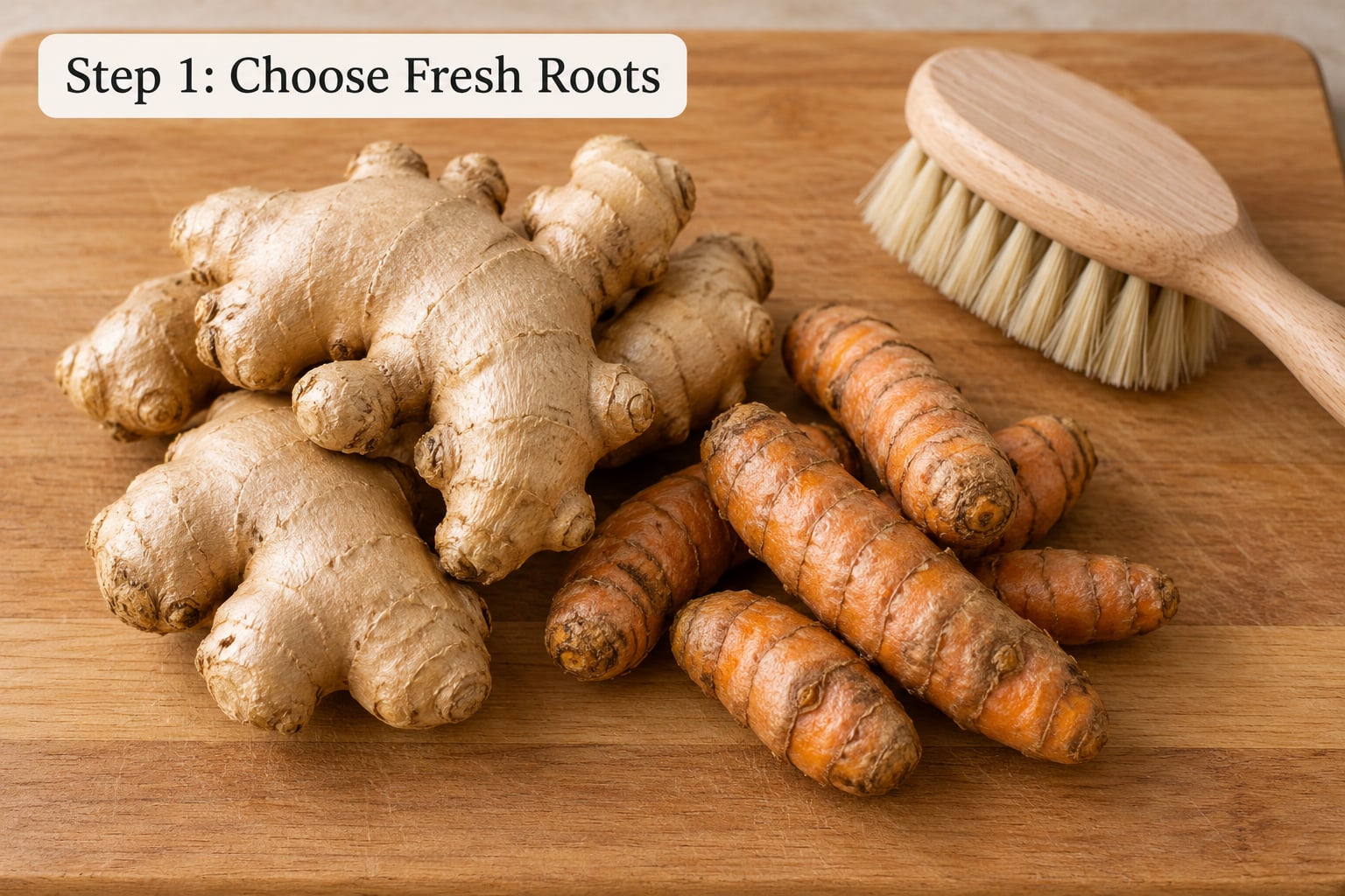 Step 1: Choose Fresh Roots