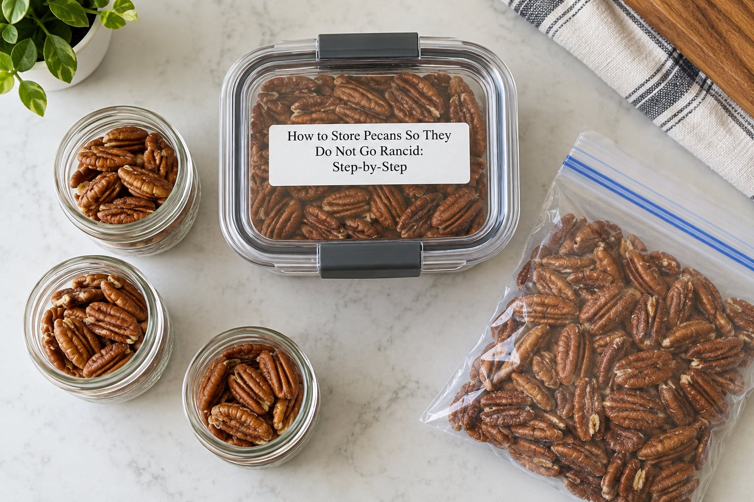 How to Store Pecans So They Do Not Go Rancid: Step-by-Step