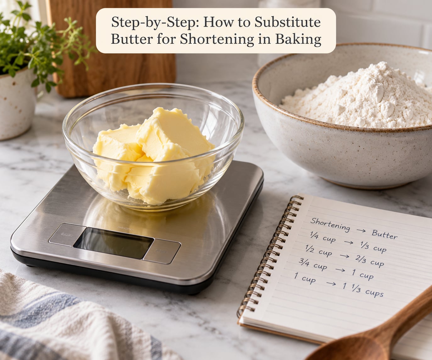 Step-by-Step: How to Substitute Butter for Shortening in Baking