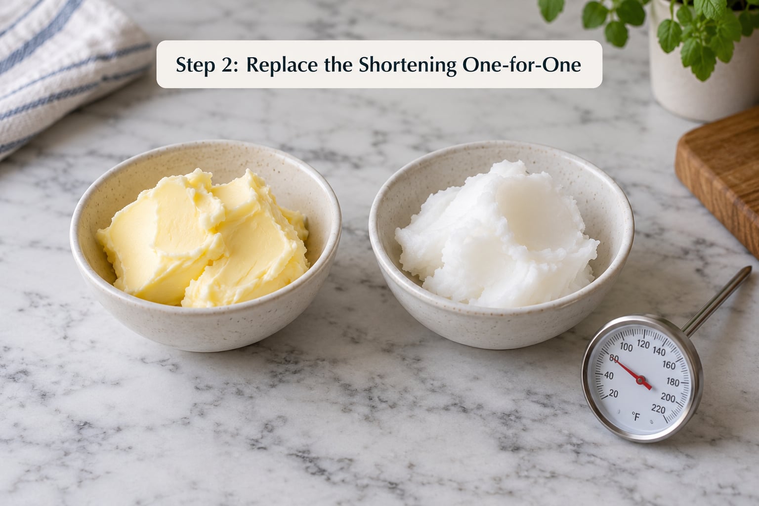 Step 2: Replace the Shortening One-for-One