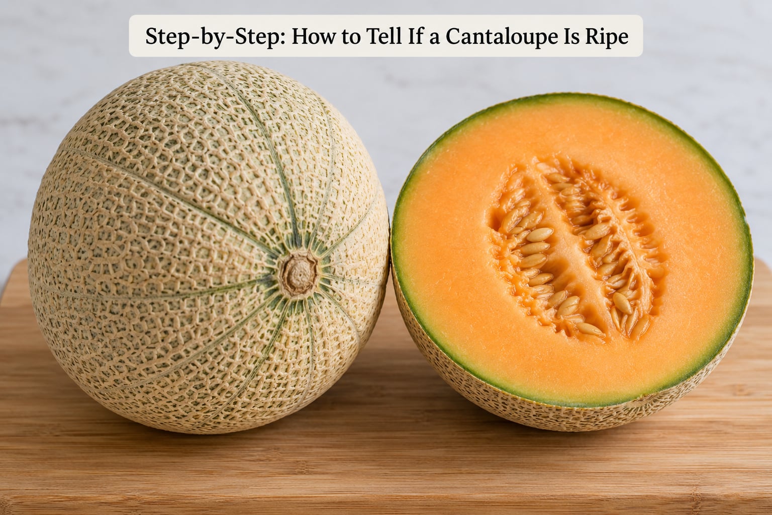 Step-by-Step: How to Tell If a Cantaloupe Is Ripe