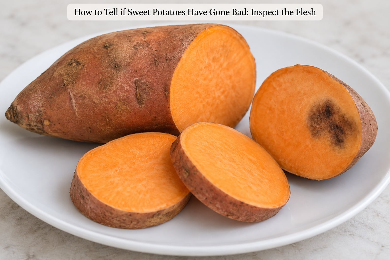 How to Tell if Sweet Potatoes Have Gone Bad: Inspect the Flesh
