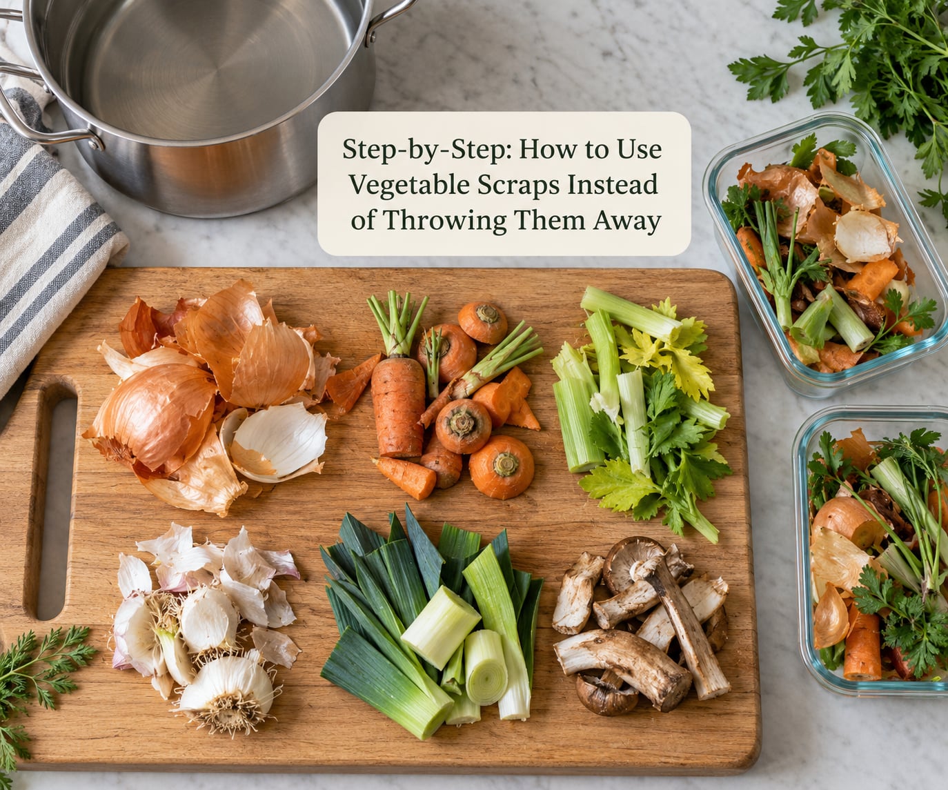 Step-by-Step: How to Use Vegetable Scraps Instead of Throwing Them Away