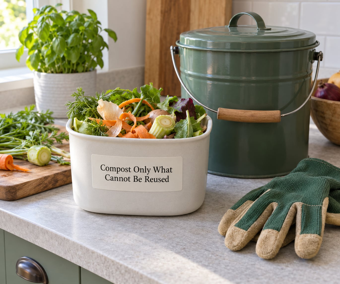 Compost Only What Cannot Be Reused