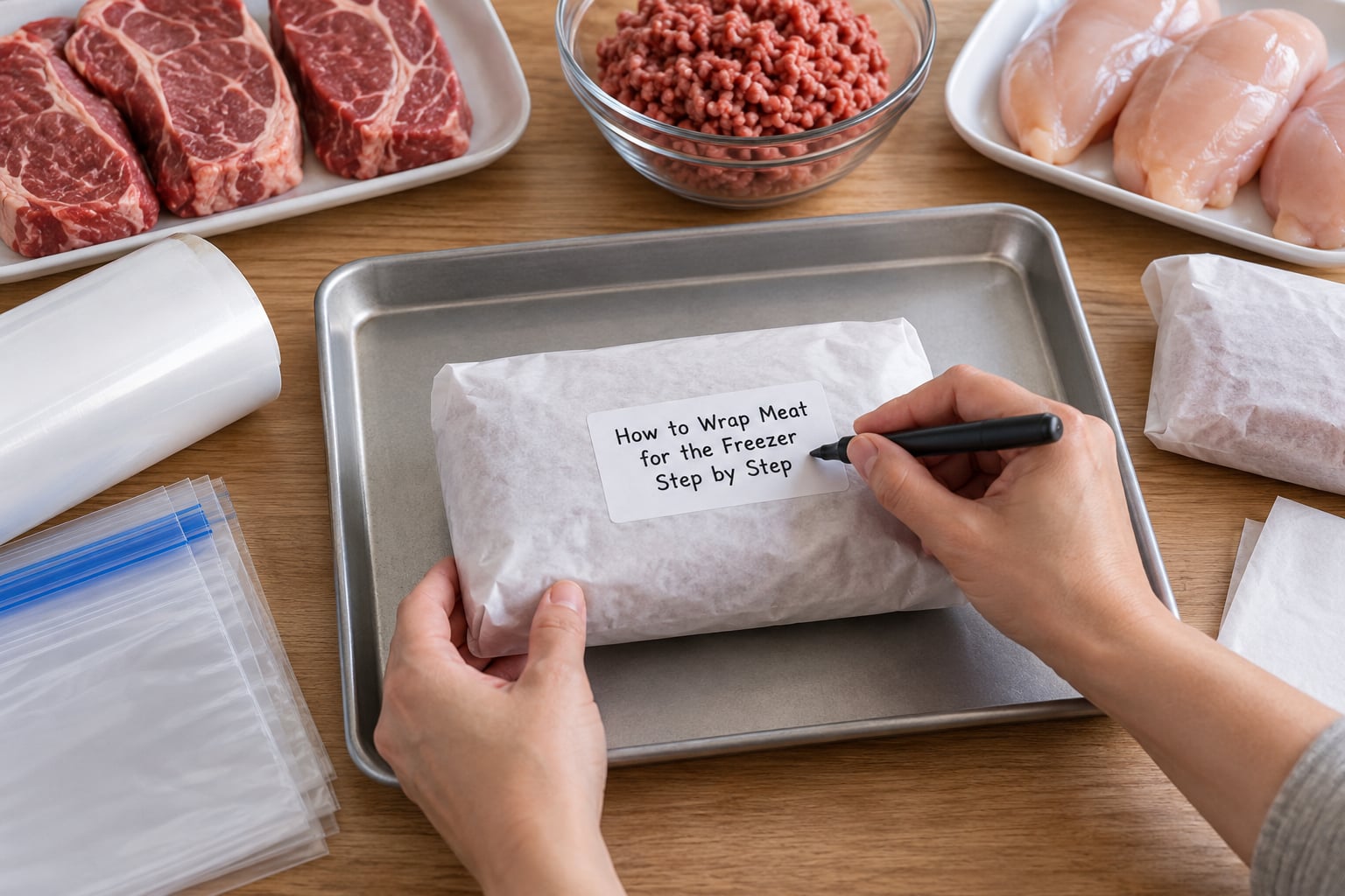 How to Wrap Meat for the Freezer Step by Step