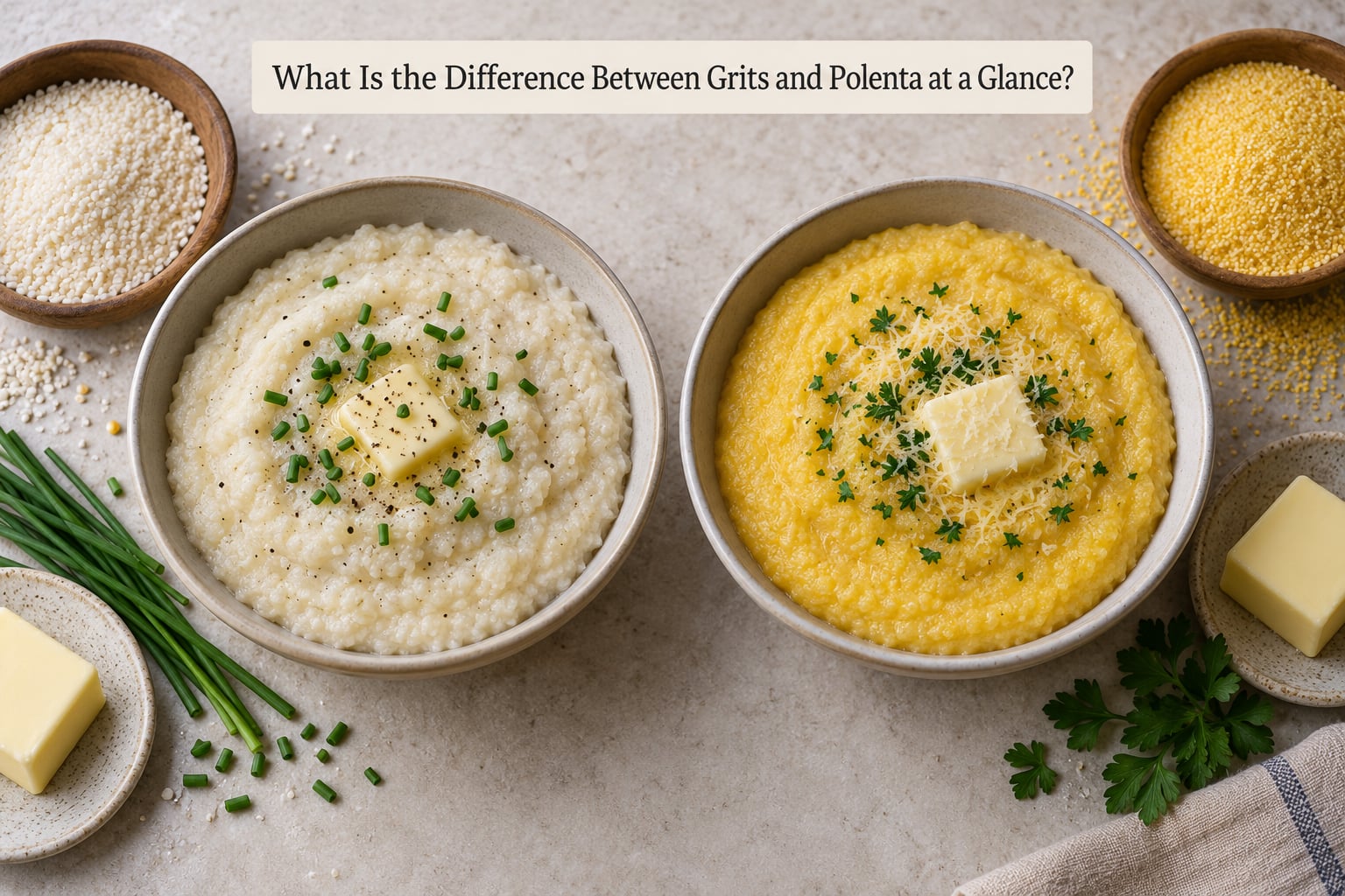What Is the Difference Between Grits and Polenta at a Glance?