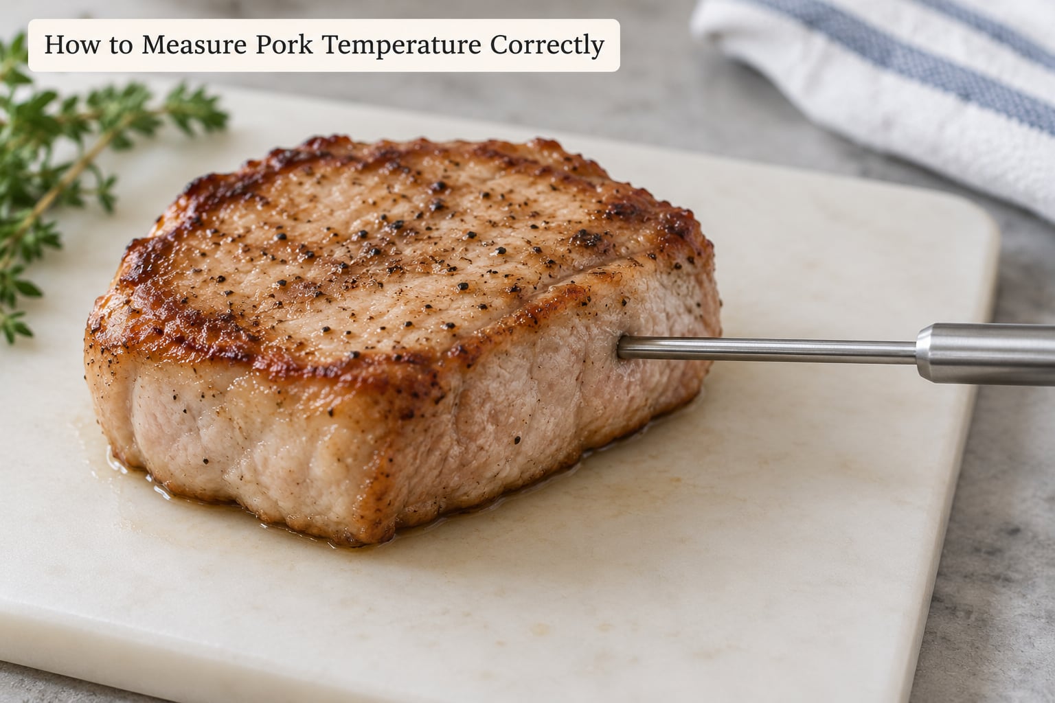 How to Measure Pork Temperature Correctly