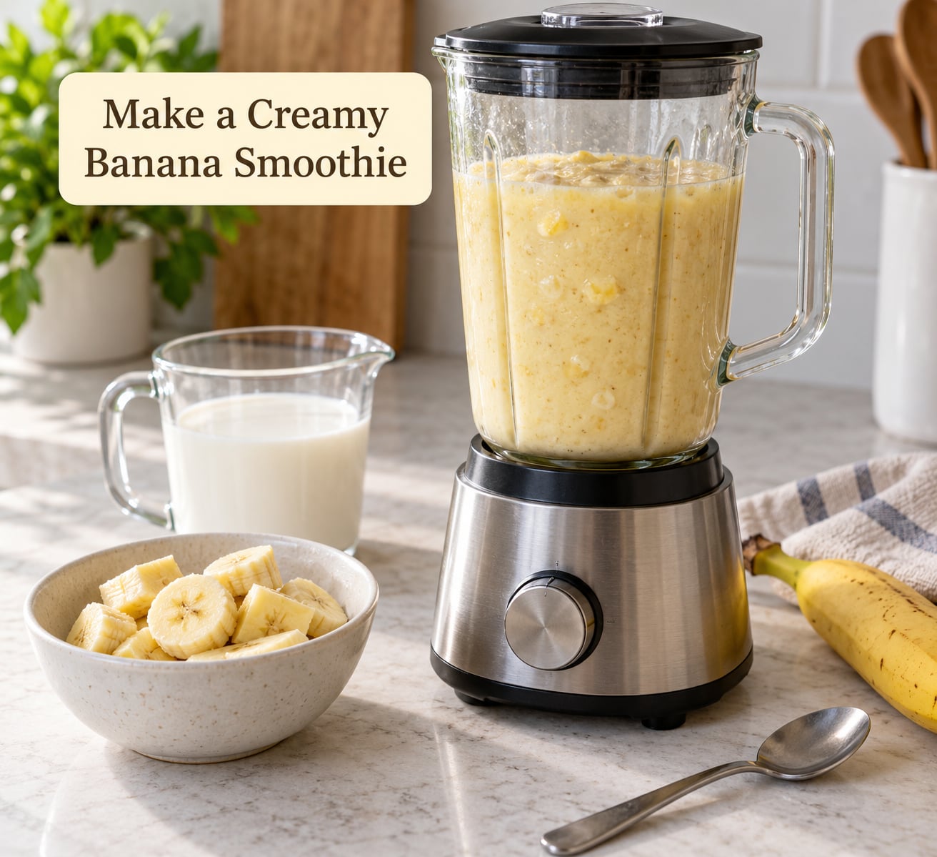 Make a Creamy Banana Smoothie