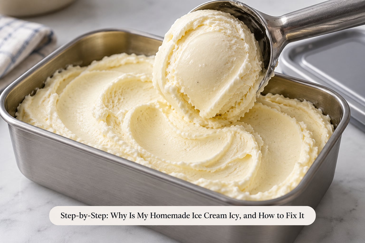 Step-by-Step: Why Is My Homemade Ice Cream Icy, and How to Fix It